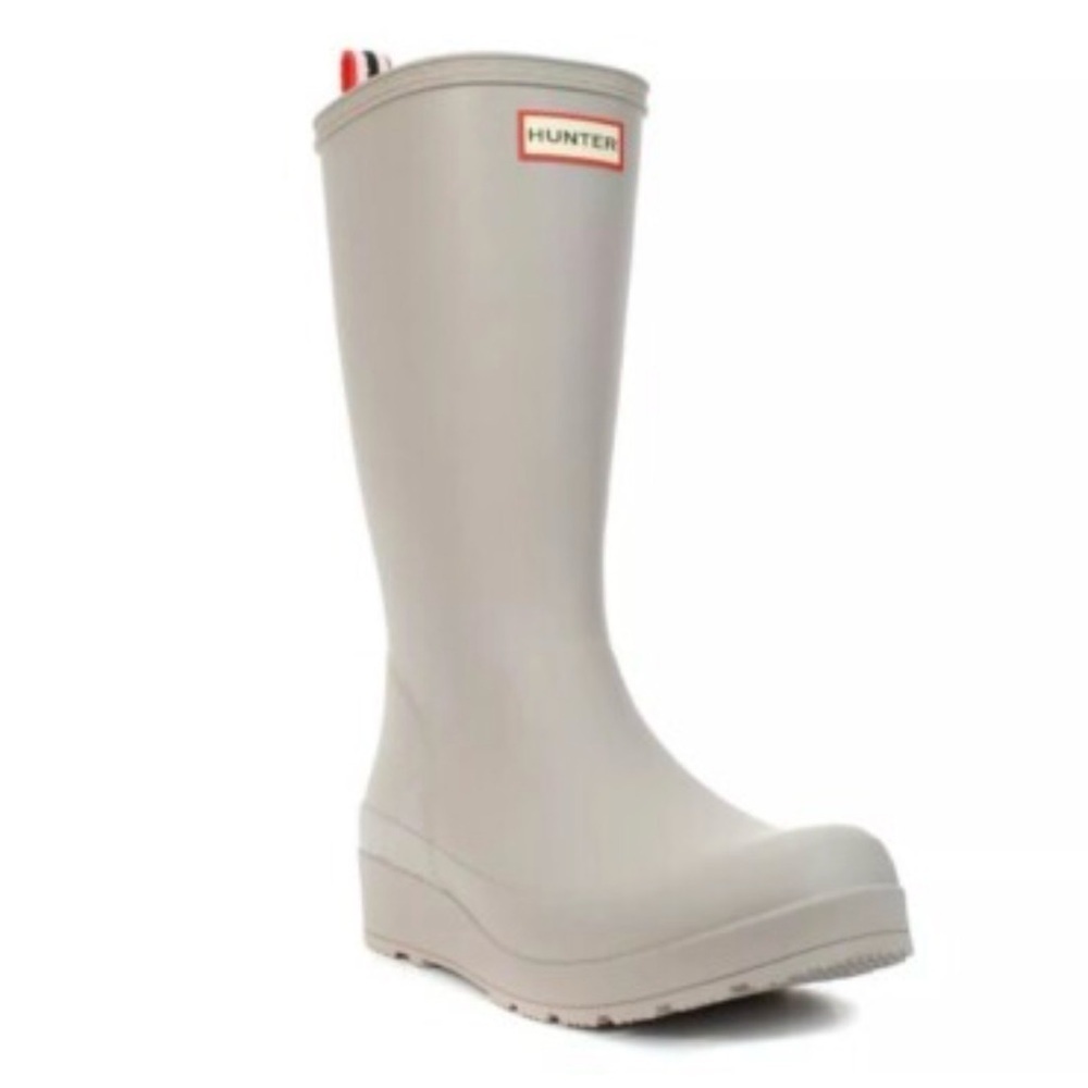 Hunter Play Insulated Tall Rain Boot in Zinc sz 9 - Picture 1 of 11